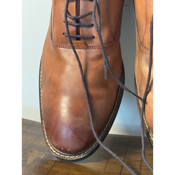 Vince Camuto Mens Brown Leather Oxford Dress Shoes Size 12 M Lace Up main image 7